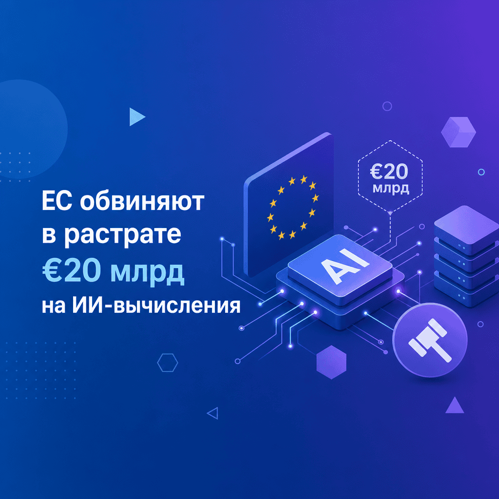 Провал на €20 млрд: ЕС обвиняют в растрате на ИИ-инфраструктуру