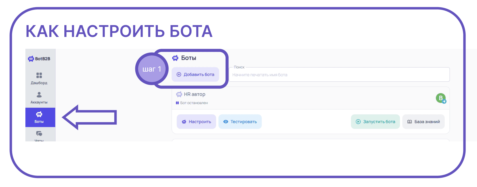 настройка бота