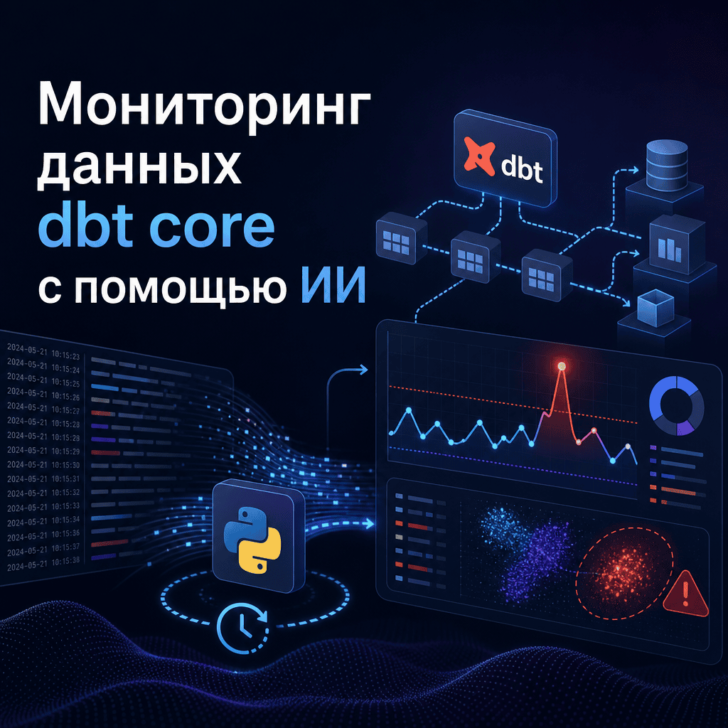 Обнаружение аномалий в реальном времени для dbt core: как ИИ меняет мониторинг данных в B2B