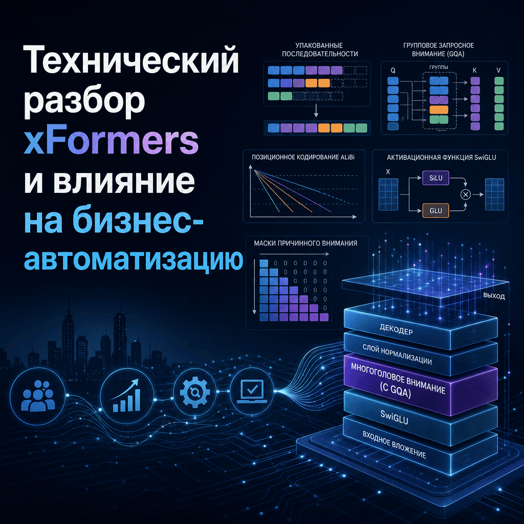Как xFormers помогает строить эффективные трансформеры и ускоряет автоматизацию бизнеса с ИИ